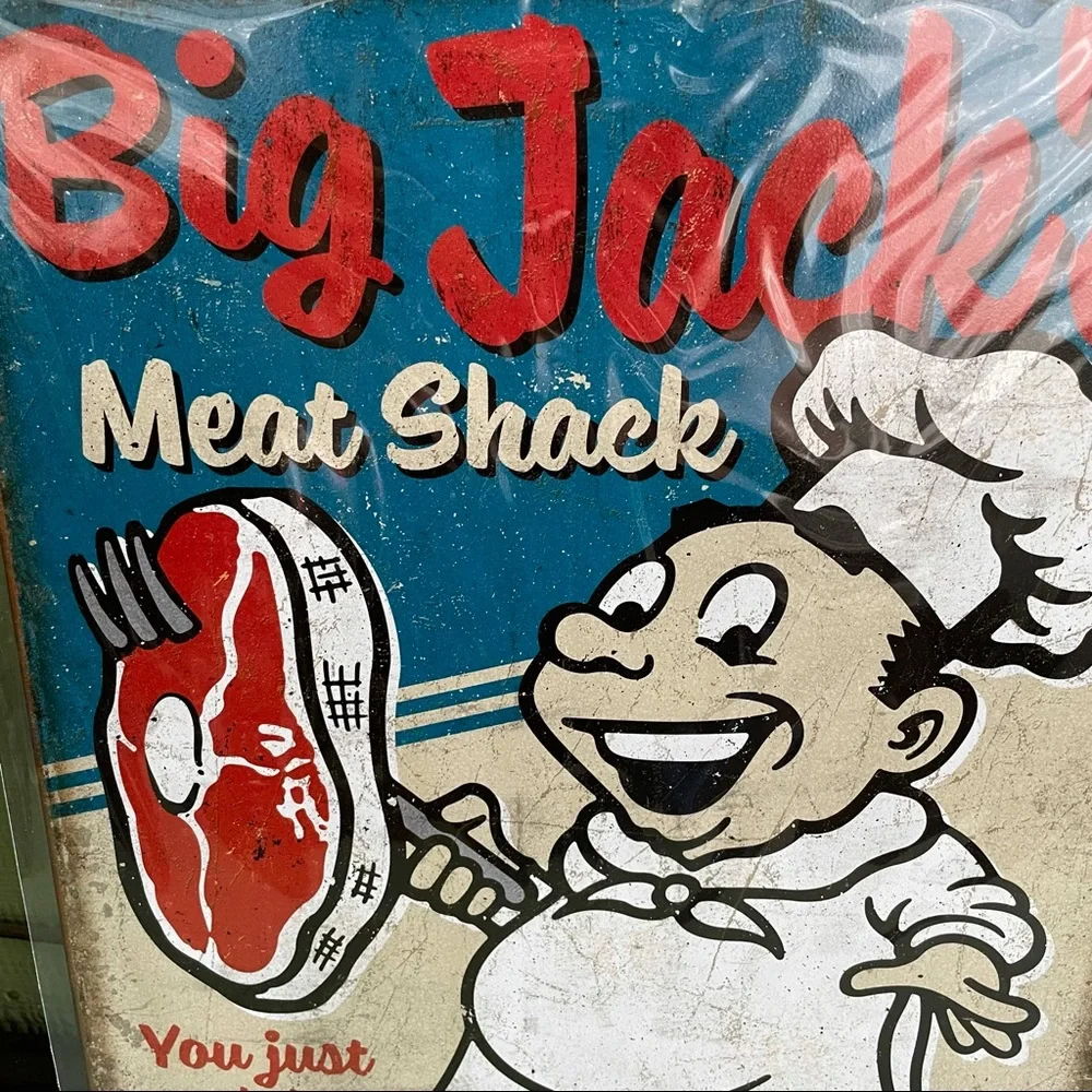 NEW Big Jack’s Meat Shack Metal Sign